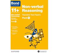 Bond 11+: Non-verbal Reasoning: Standard Test Papers: Ready for the 2026 exam (for GL Assessment & other 11 plus exams): Pack 1