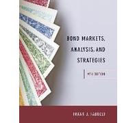Bond Markets, Analysis, And Strategies