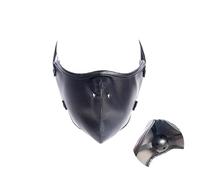 Bondage Mask en Cuir PU avec Gag Ball Silicone BDSM Baillon Pour Couple | Réglable Mask, Fétiche Jouet Sexuel, Harnais de baillon avec masque, Sex Toy, Noir Masque de bondage
