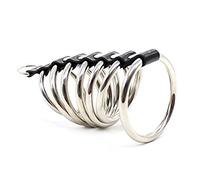 Bondage Masters 7 Rings Gates of Hell Cock Ring with Attachable End Connection D Ring