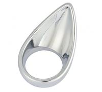 Bondage Masters Anneau pénien et testicules, anneau en acier en forme de larme pour le périnée, 40 mm