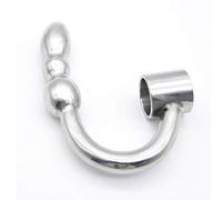 Bondage Masters Anneau pénien et testicules avec perles anales, acier massif