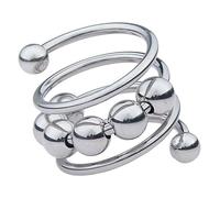 Bondage Masters Anneau pénien pour gland et stimulateur à tige spiralée, 28 mm