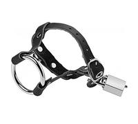 Bondage Masters Anneau pour Pénis avec sangle pour les testicules verrouillable