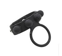 Bondage Masters Anneau pour Pénis avec sangle pour testicules et boules de stimulation, silicone