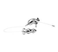 Bondage Masters Cage de chasteté inversée avec lavement urinaire et plug anal en acier inoxydable de qualité médicale
