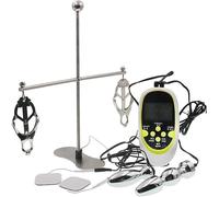 Bondage Masters E Stim Electro Sex Pince à tétons et 2 plugs inclus