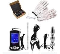Bondage Masters E Stim Electro Sex Plug urétral, pinces à tétons, plug anal, mitaines