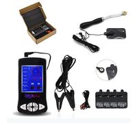 Bondage Masters E-Stim, électro-sexe, moulinet Whartenberg, pinces à tétons et patchs