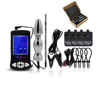 Bondage Masters E-Stim Kit complet d'électro-sexe : plug anal, urétral, pinces, anneaux, patchs