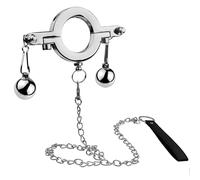 Bondage Masters Pince lestée pour pénis et testicules CBT avec laisse amovible