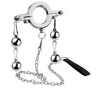 Bondage Masters Pince lestée pour pénis et testicules CBT avec laisse amovible et 4 poids