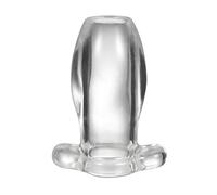 Bondage Masters Plug anal tunnel creux en silicone transparent