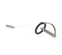 Bondage Masters Sonde urétrale Plug pénien Flexi-Shaft avec anneaux de gland