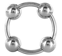 Bondage Masters Stimulateur de tête de pénis avec anneau de pénis, gland, argenté