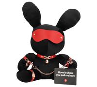 S-Line Bondage Black Velvet Peluche Lapin