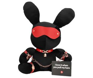Bondage Rabbit - Masque lapin BDSM - cuir noir
