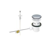 Bonde à clapet lavabo/bidet PVC avec tirette