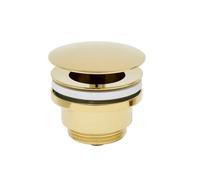 Bonde à écoulement libre pour lavabos, sans trop-plein, or (PZATKAGOLD)