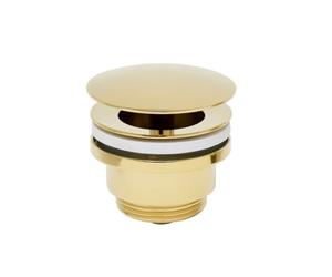 Bonde à écoulement libre pour lavabos, sans trop-plein, or (PZATKAGOLD)