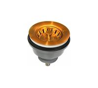 Bonde à panier pour évier gré diamètre 86 pour trou diamètre 60 mm, GOLD 24 brillant
