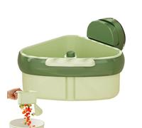 Bonde angulaire pour évier - Tamis de lavage d'angle | Rinçage avec tasse d'aspiration pour gaspillage alimentaire | Support de village de cuisine pour la maison qui économise de l'espa