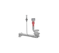 Bonde automatique d'évier diamètre 90 mm, vidage automatique avec tubulure, spécial gain de place