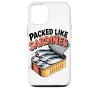 Bondé comme des Sardines Poisson Rigolo Boîte de Conserve Coque pour iPhone 12/12 Pro