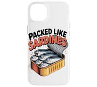 Bondé comme des Sardines Poisson Rigolo Boîte de Conserve Coque pour iPhone 14 Plus