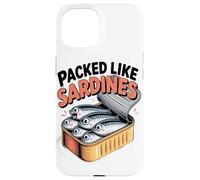 Bondé comme des Sardines Poisson Rigolo Boîte de Conserve Coque pour iPhone 15
