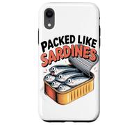 Bondé comme des Sardines Poisson Rigolo Boîte de Conserve Coque pour iPhone XR