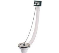 Bonde d’évier percé D60mm avec trop plein et bouchon-chaînette - VALENTIN - 00 8526 000 00 G