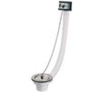 Bonde d’évier percé D60mm avec trop plein et bouchon-chaînette - VALENTIN - 00 8526 000 00 G