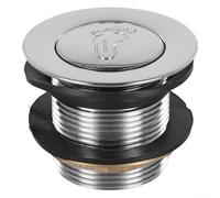 Bonde de baignoire en laiton avec siphon de trop-plein, ensemble de vidange de baignoire blanc et argenté pour un drainage efficace de la salle de bain, comprend un tube tunnel pour une installation