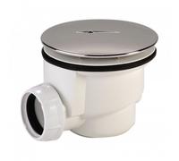 Bonde de douche 90 mm avec capot ABS chromé - sortie horizontale - CH690 NICOLL