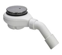 Bonde de douche 90 mm capot chromé - sortie à 45°- Tempoplex VIEGA