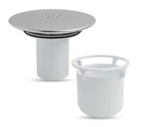 Bonde de Douche, Couvercle de vidange de Douche, Capot Bonde Universelle, Prise de Douche Chromé, Remplacement de Couvercle de Prise de Drain de Douche, Fermeture Anti-odeurs, Débit Rapide