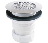 Bonde de douche droite à grille Ø60 mm plastique standard