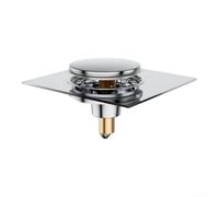 Bonde de douche en laiton - 9,8 cm - Anti-odeurs | Valve automatique, se ferme hermétiquement, bloque les gaz canaux, pas de refoulement, hygiénique propre