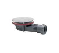 Bonde de douche extra-plate Slim+ D90 dôme métal chromé