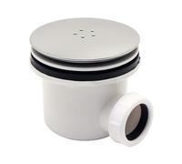 Bonde de douche fonctionnelle et contemporaine avec base en forme de dôme - Fixation rapide pour trou de 40 mm