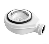 Bonde de douche pour bac avec siphon et filtre à cheveux compatible avec lavabo de sol Dimensions 22 x 17 x 9,5 cm