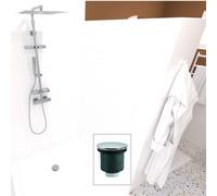 Bonde de douche pour receveur diam.90 sortie verticale D40