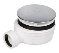 Bonde de douche réduite diamètre 90 mm avec couvercle en acier inoxydable de 120 mm