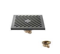 Bonde De Douche Siphon De Sol Déodorant Gris pour Salle De Bain avec Âme en Cuivre Rayée pour Lave Linge À Zone Sèche De Grande Capacité Sergé 12 X 12mm Âme en Cuivre