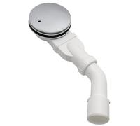 Bonde de douche SopimusZ extra plate de 90 mm avec siphon, bonde de douche, anti-odeurs, filtre à cheveux et coude d'évacuation DN 40/50 mm, couvercle chromé, évacuation de douche plate