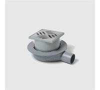 Bonde de douche sortie horizontale ultra plat 54 KESSEL avec grille et membrane d'étancheité