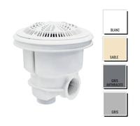 Bonde de fond Astralpool NORM ABS anti-vortex - piscine béton coloris Gris