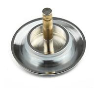 Bonde de lavabo 70 mm avec hauteur réglable et plat pour joint d'étanchéité - Acier inoxydable et laiton Up Drain pour baignoire standard