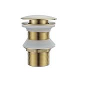 Bonde De Lavabo À Clapet Bouchon de vidange Pop-Up for lavabo salle bains, bouchon robinet baignoire lavage, accessoires quincaillerie cuisine(Brush golden-1)